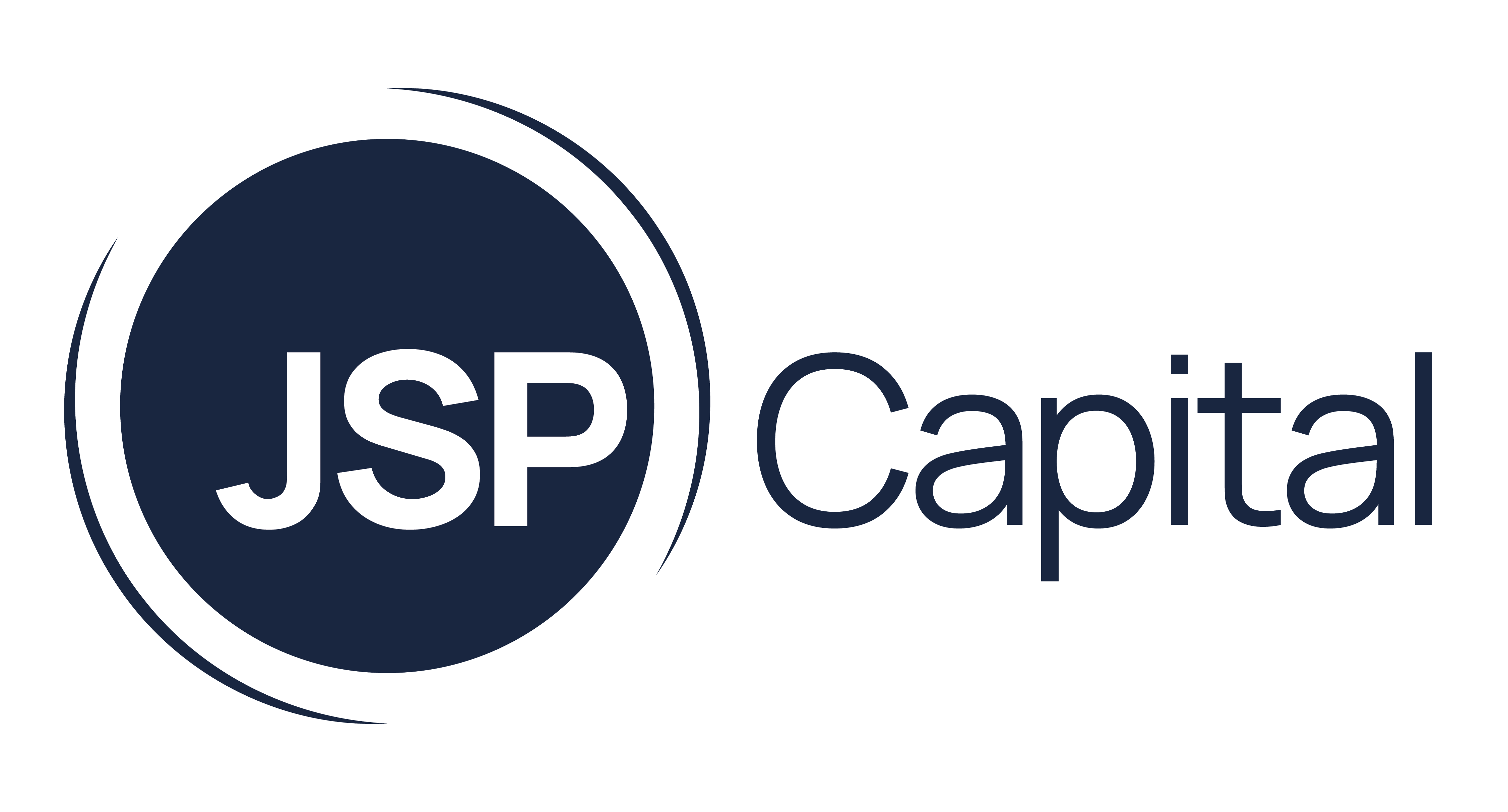 JSP Capital logo — navy on white